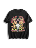 12 Zodiac Astrology Horoscope Star Sign Lucky Charm Birthday Cotton T-Shirt - Black