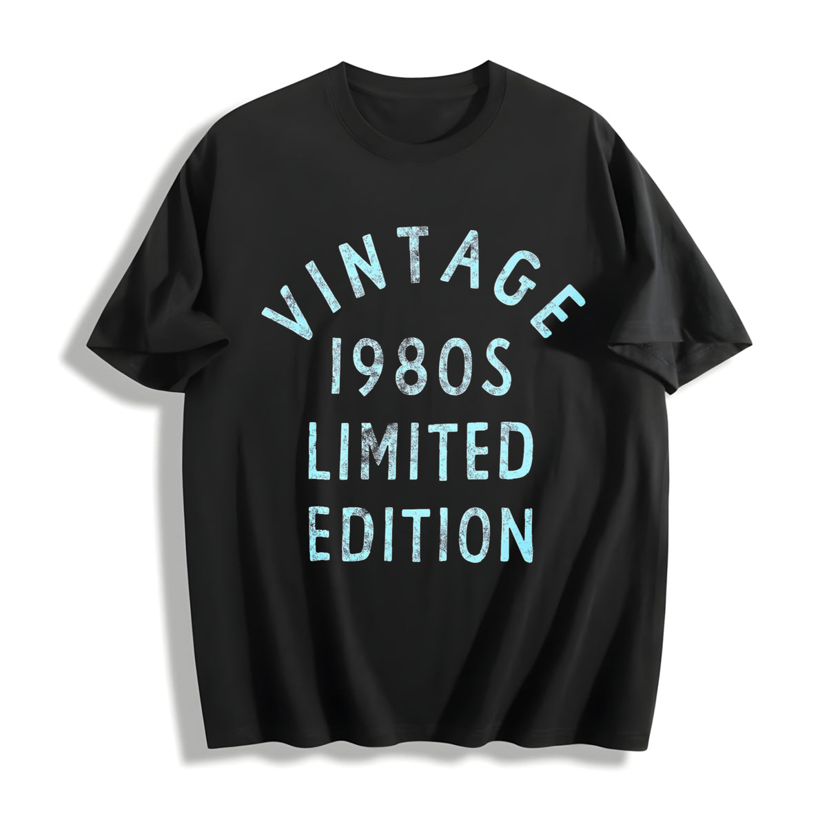 1980s Edition Funny Cool 1980 Theme Classic For Guys Funny Cotton T-Shirt - Black