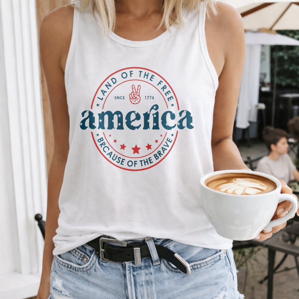 America Women's Tank Top - product view