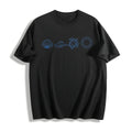 Ocean Icons Cotton T-Shirt - Black