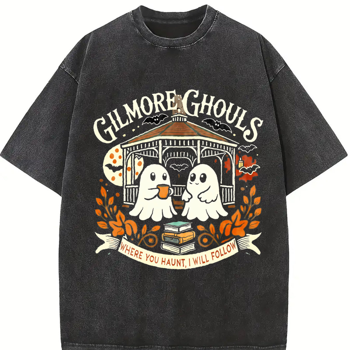 Comfort Colors Gilmore Ghouls Shirt, Halloween Fall Vibes T-shirt, Autumn Festival Shirt, Spooky Gilmore Girls Fan Sweater, Halloween Gift