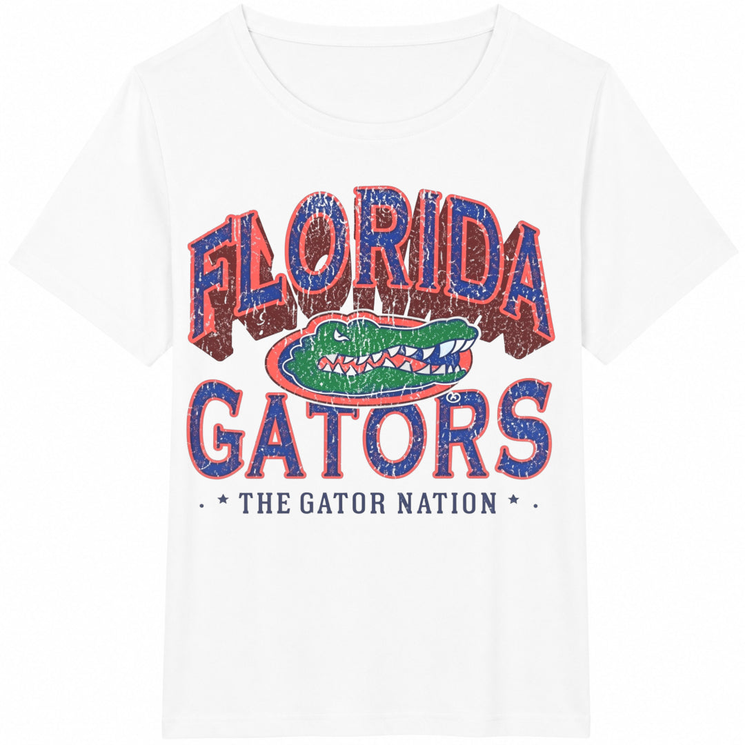 Gator Nation With Alligator Cotton T-Shirt - product view