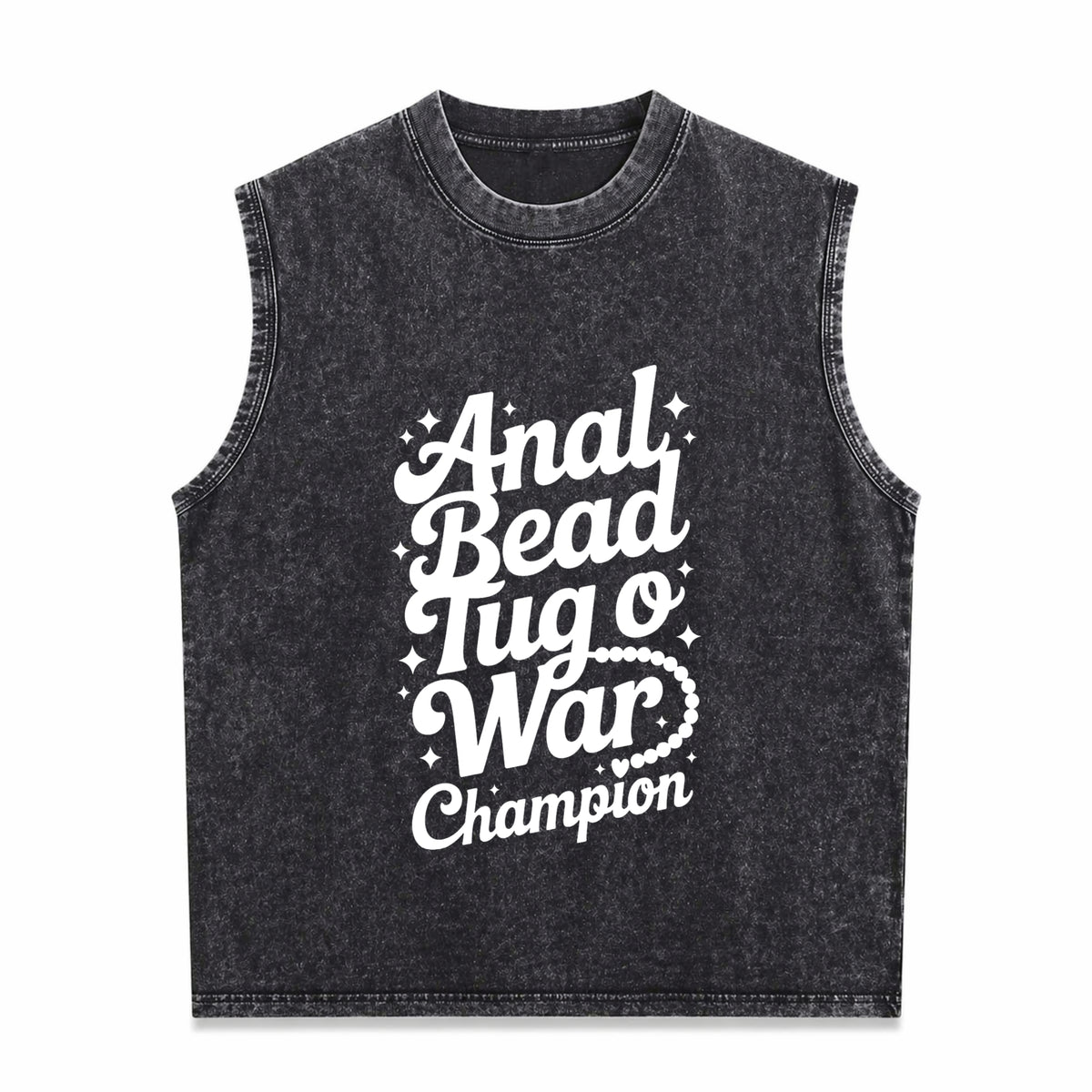 Embarrassing Naughty Funny Inappropriate Humor Men's Washed Tank Top - Black