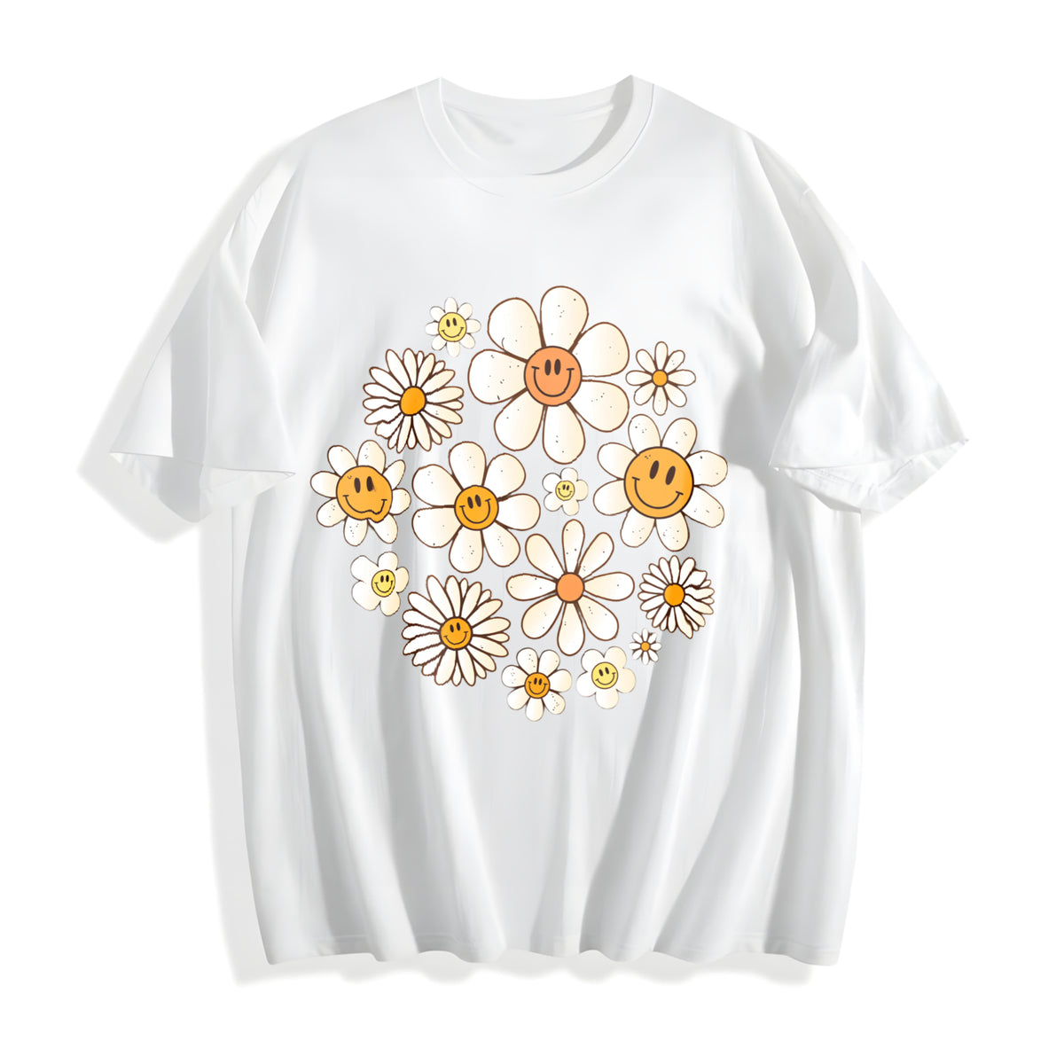 Flowers Cotton T-Shirt - product view