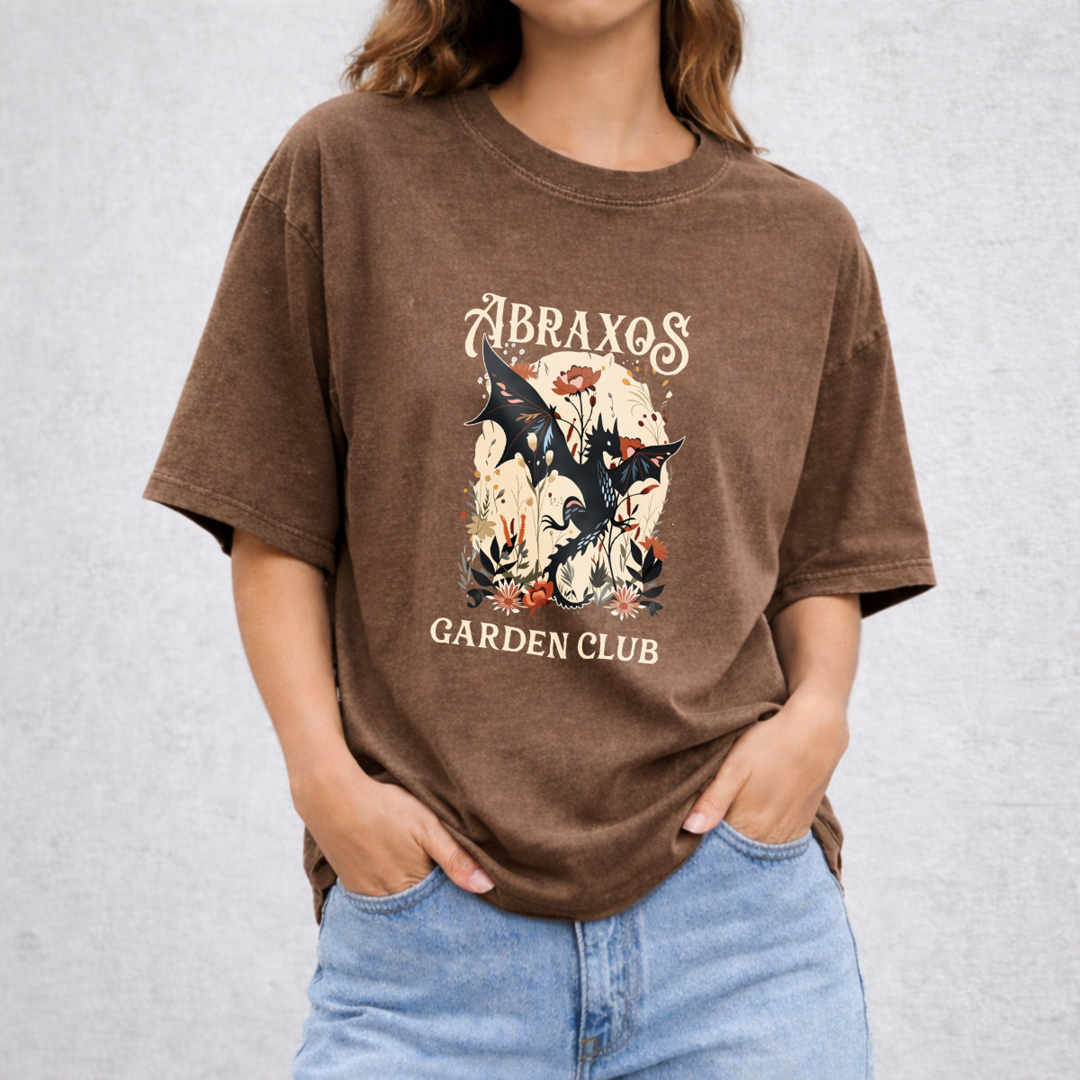 Abraxos Flower Garden Club Vintage Washed T-Shirt - product view