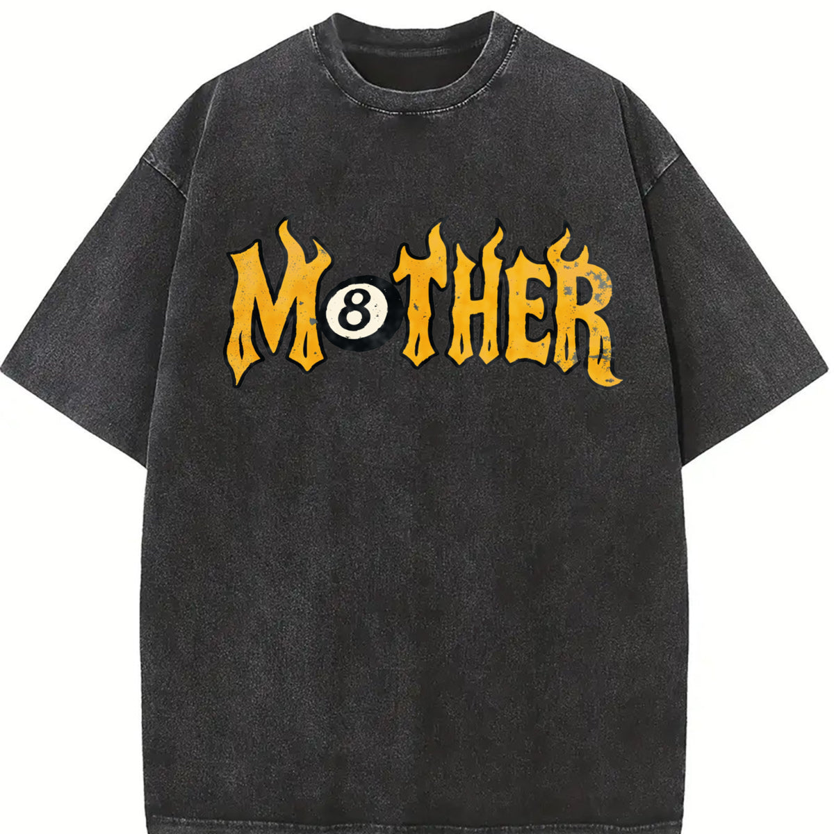 Comfort Colors Mother Tee Trendy 8 Ball Mother Lucky Mama TShirt Vintage Flames Rad Mom Birthday Gift Moto Edgy Grunge Aesthetic Streetwear