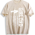 Girl Dad Vintage Washed T-Shirt - Beige