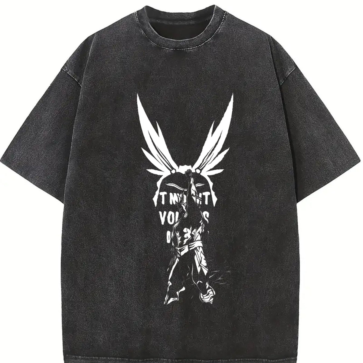 valentine shirts Anime My Hero Academia All Might Print High-end Luxury T Shirt Men Short Sleeve Clothing Casual Cotton Washed Retro Fashion soft