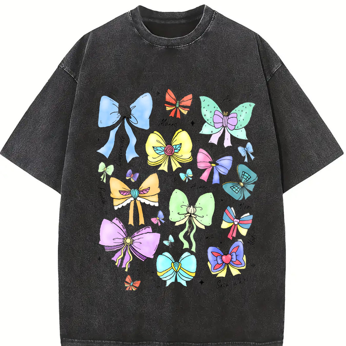 Coquette Bows Watercolor Prinncess Tshirt, Kingdom Girl Trip 2025, Trendy Cute Shirt, Mom Gift Top Womenswear Summer, school outfits