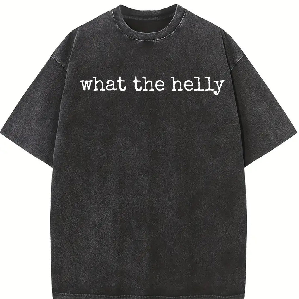 Comfort Colors What The Helly T-shirt, Funny Viral Meme Graphic Tee, Sarcastic Mood Tee, Trendy Quote T-shirt, Women's Summer Outfits, Gift For Her