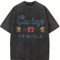 Comfort Colors Cowboys and Tequila T-Shirt, Western Shirt, Barbecue Party Tee, Cricut & Silhouette
