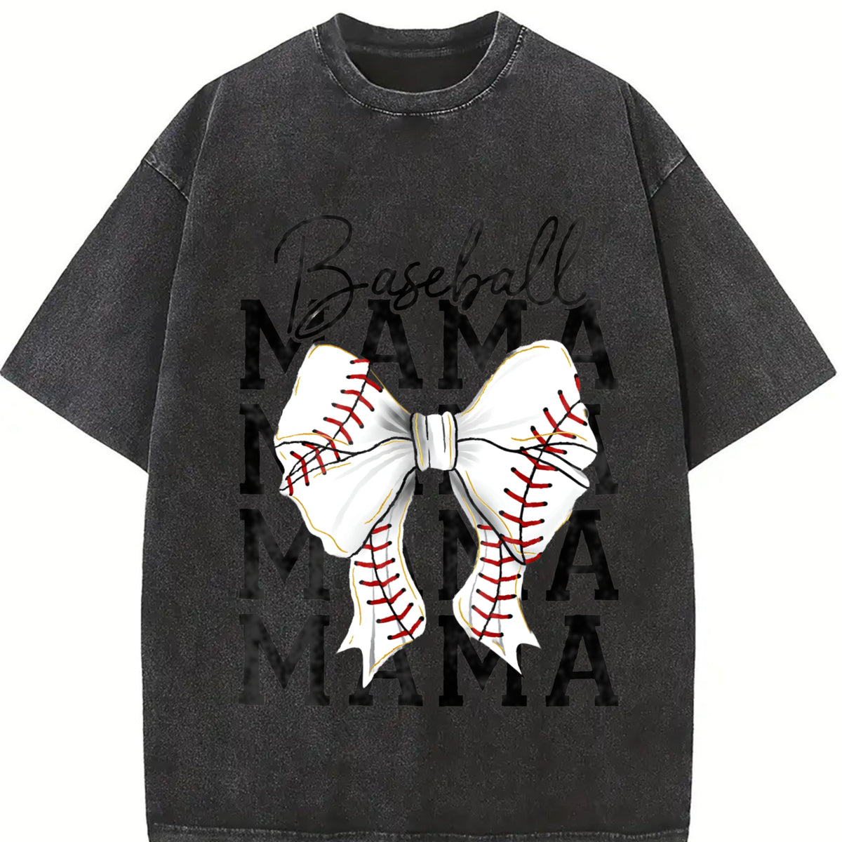 Baseball Mama Tshirt, Coquette Bow Shirt, Baseball Bow T-shirt, Baseball Mom Tee, Retro Baseball , Game Day Top Womenswear Casual Summer