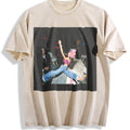 Doll Night Out with Pink Drink Vintage Washed T-Shirt - Beige