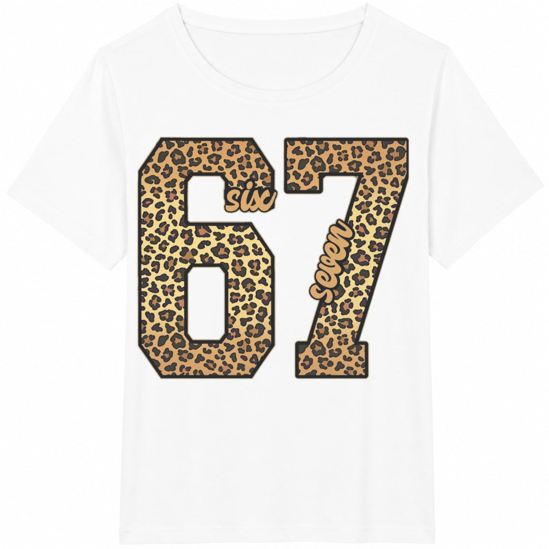 10piece-- Leopard Butterfly Summer Cotton T-Shirt - product view