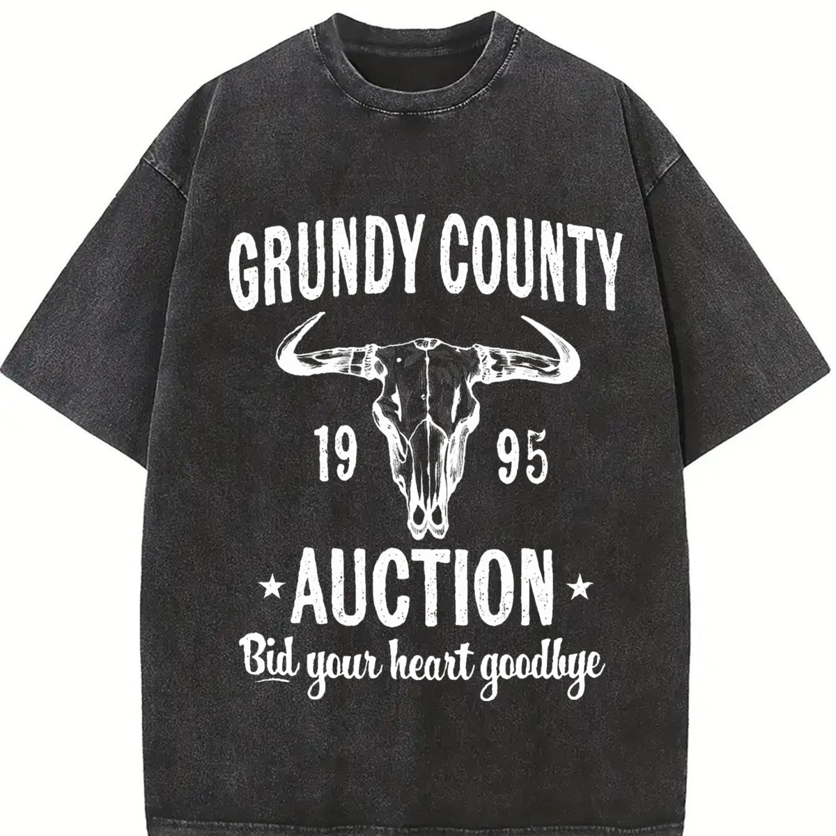 Grundy County Auction Vintage Inspired Concert Tshirt, 90s Country Music Tee, Western Boho Retro Music Band T-Shirt Top Womenswear Streetwear Casual