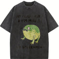 My Tummy Hurts I'm Mad at The Gouvernment Tshirt,Frog funny Tee Top Womenswear Summer