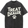 Comfort Colors Treat Dealer Shirt – Funny Dog Lover Tee, Dog Dad & Dog Mom Gift, Pet Parent Paw Print Shirt, Casual Cotton T-Shirt for Animal Lovers
