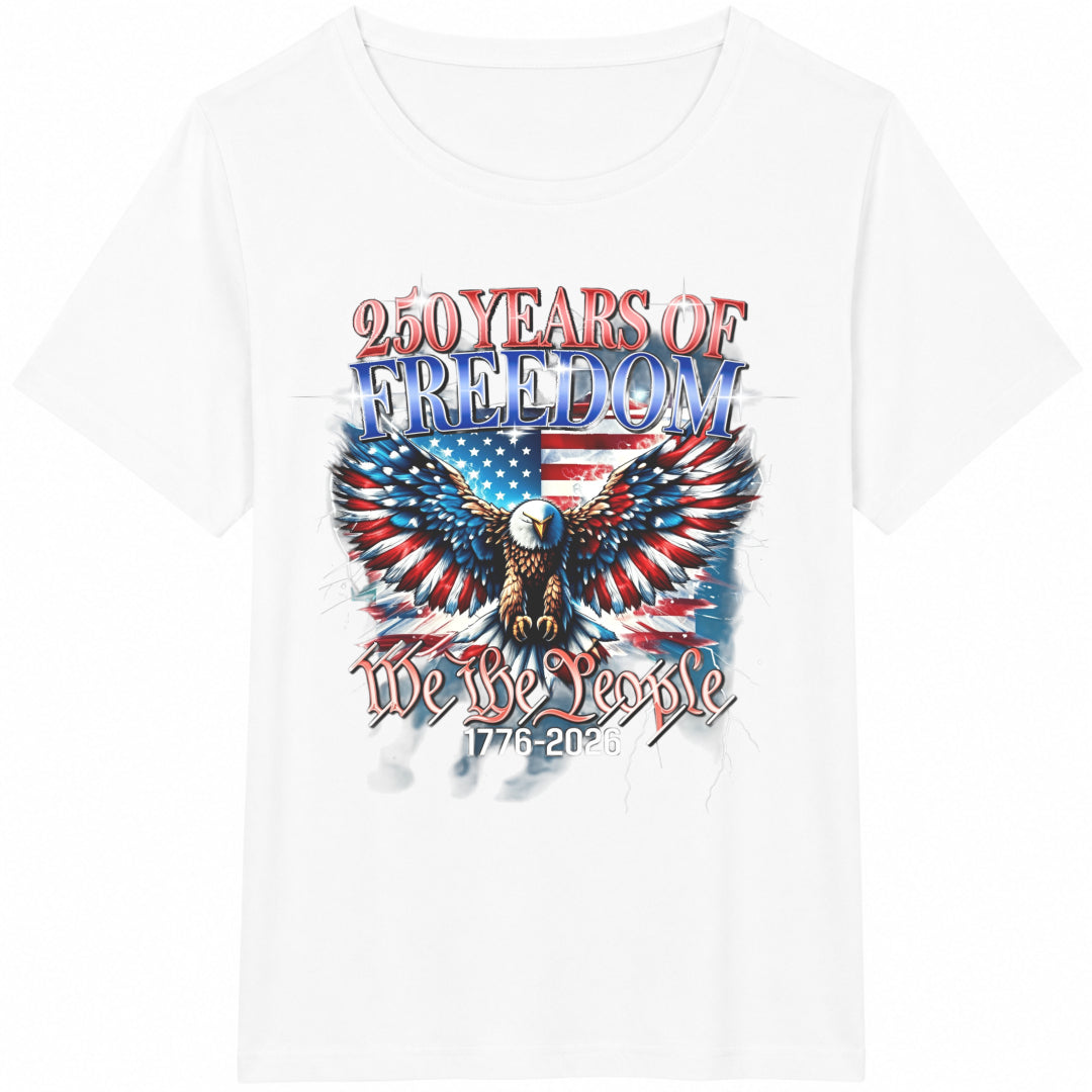 Happy 250th Birthday USA Cotton T-Shirt - product view