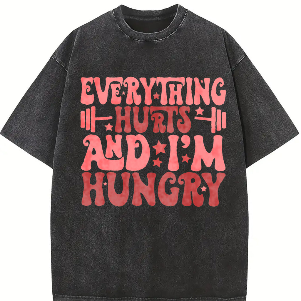 Everything Hurts And I'm Hungry Shirt, Workout Gym Shirt, Gym Club Comfort Color Shirt, Gym Lover Tshirt, Gym Weightlifting Shirt, Pump Gym Lover Tee