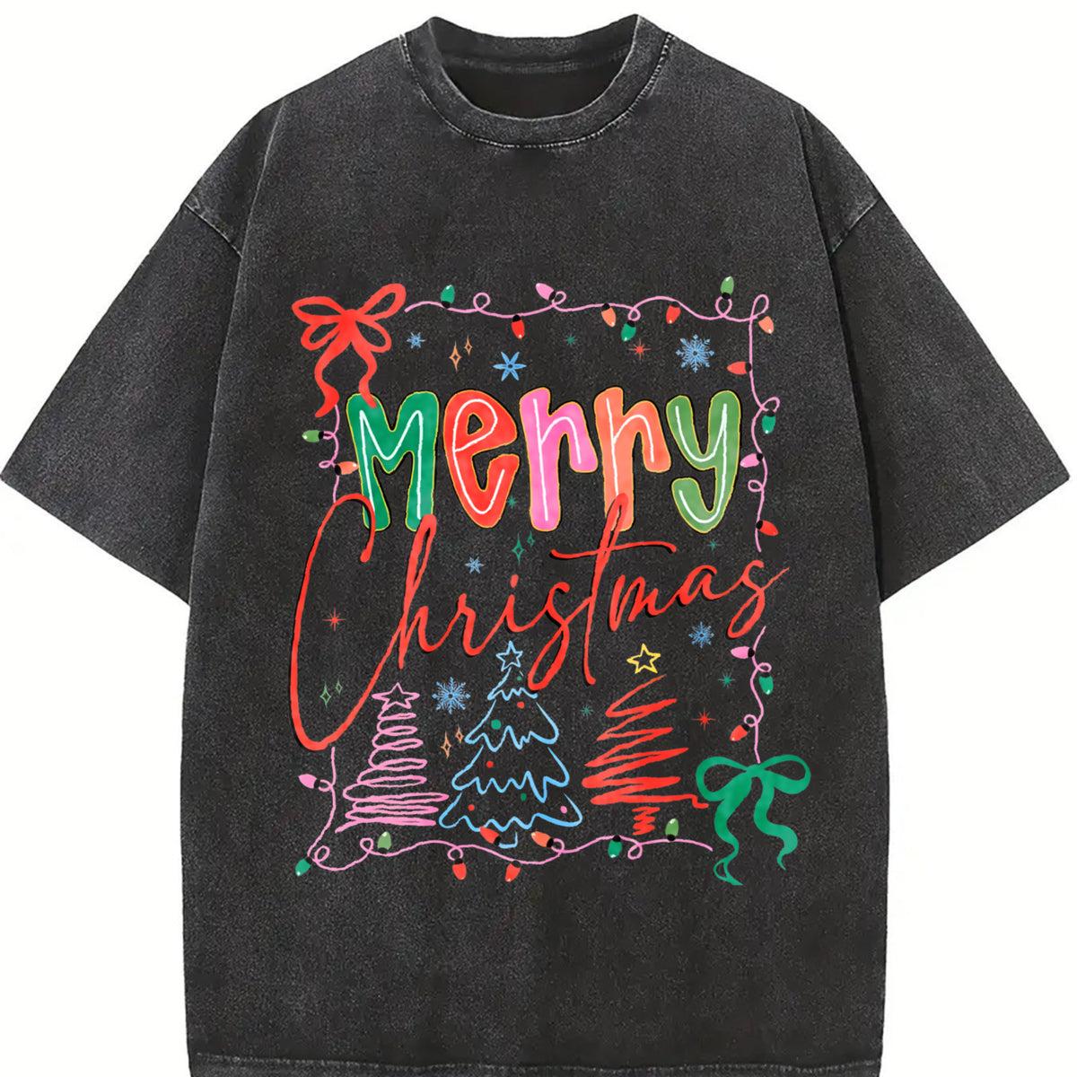 Christmas Coquette Sweatshirt, Preppy Merry and Bright Sweater, Bow Christmas Tree Shirt, Trendy Traditional Xmas Graphic Sweatshirt