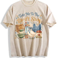 Take Me To The Thrift Shop Vintage Washed T-Shirt - Beige