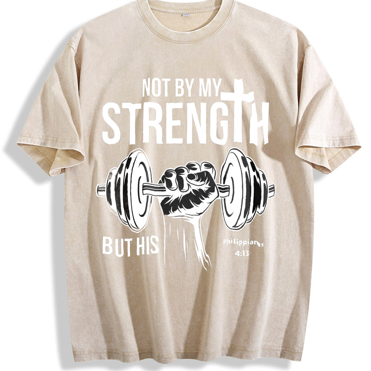 Worn Vintage Washed T-Shirt - Beige