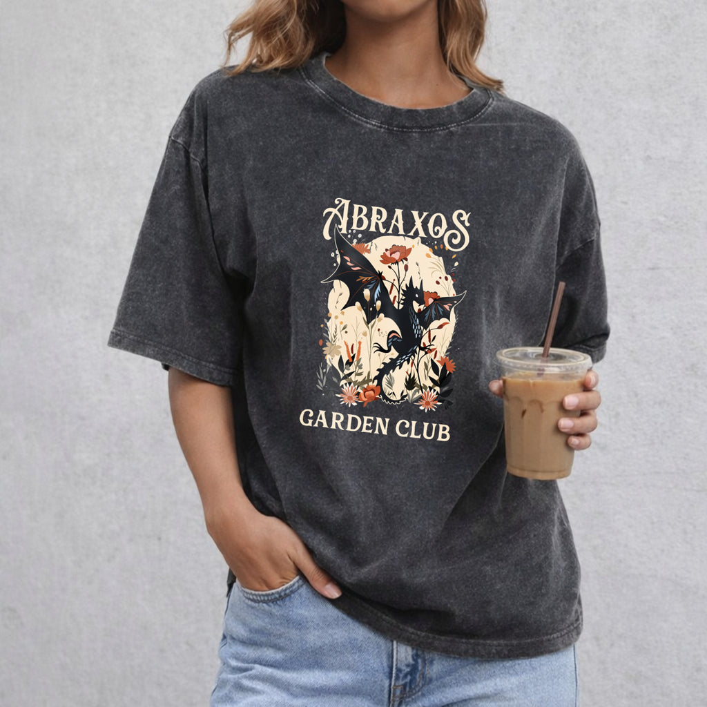 Abraxos Flower Garden Club Shirt, Throne Of Glass Flower Shirt, Throne Of Glass Comfort Colors Shirt, Fantasy Book Lover Shirt, Bookish Gift