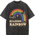 Reading Rainbow Tshirt, Retro Librarian Shirt, Teacher Appreciation, Retro Rainbow School Tee, Book Lover Gift, Bookworm