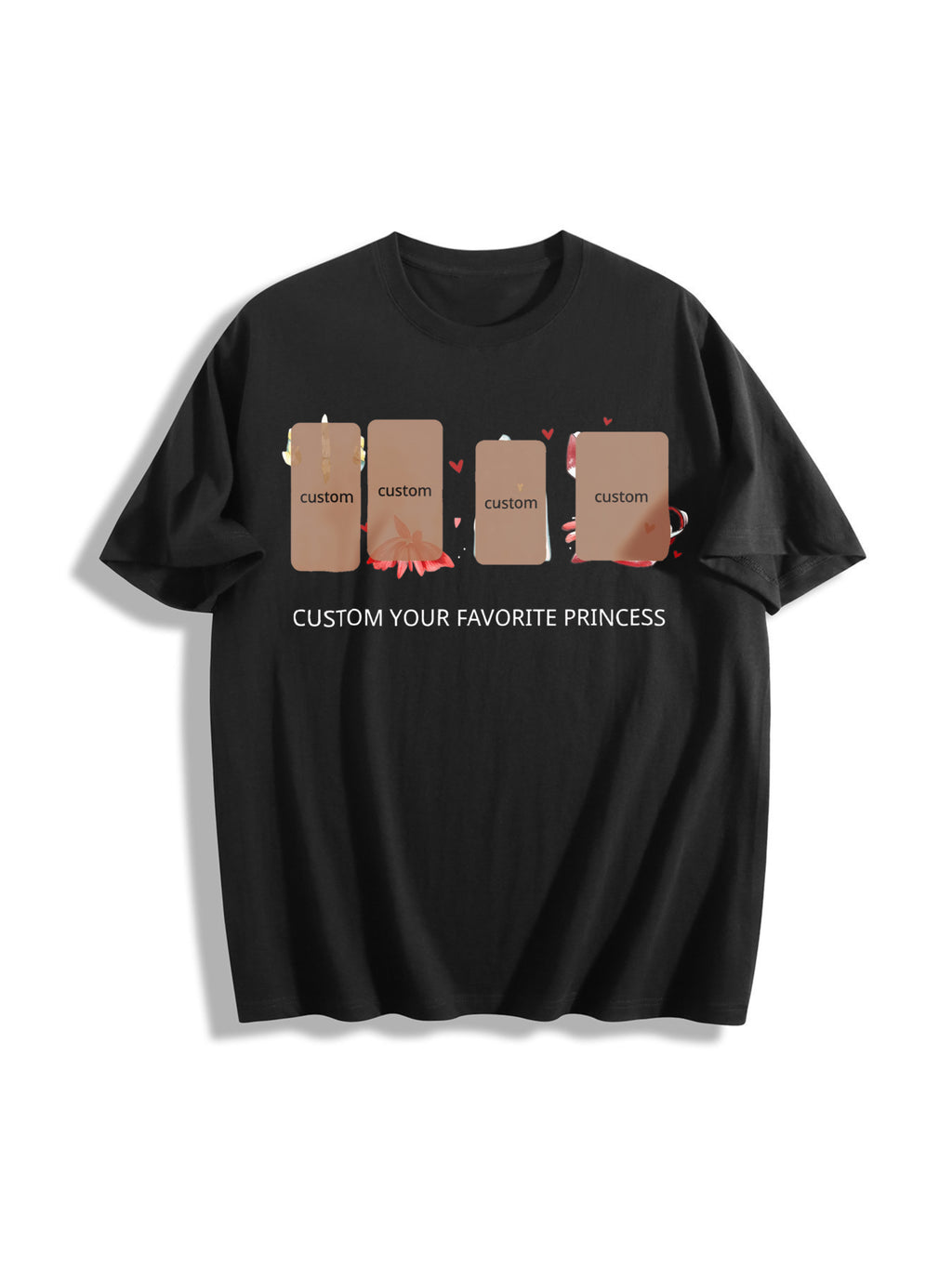 Princess Cotton T-Shirt - Black