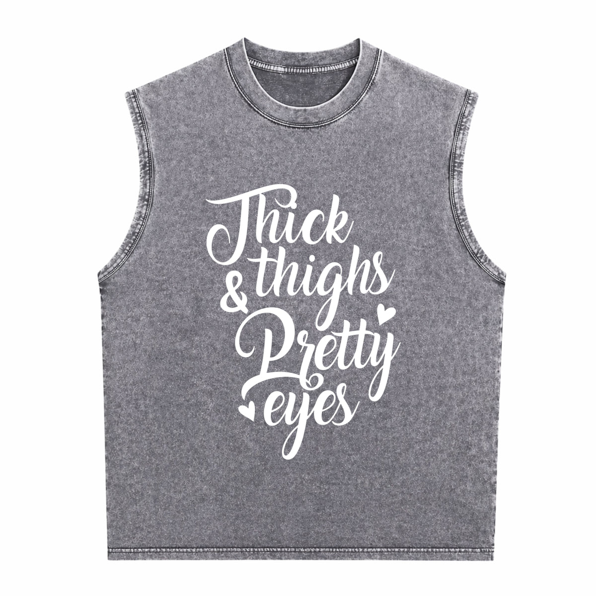 Thighs & Pretty Eyes Men's Washed Tank Top - product view
