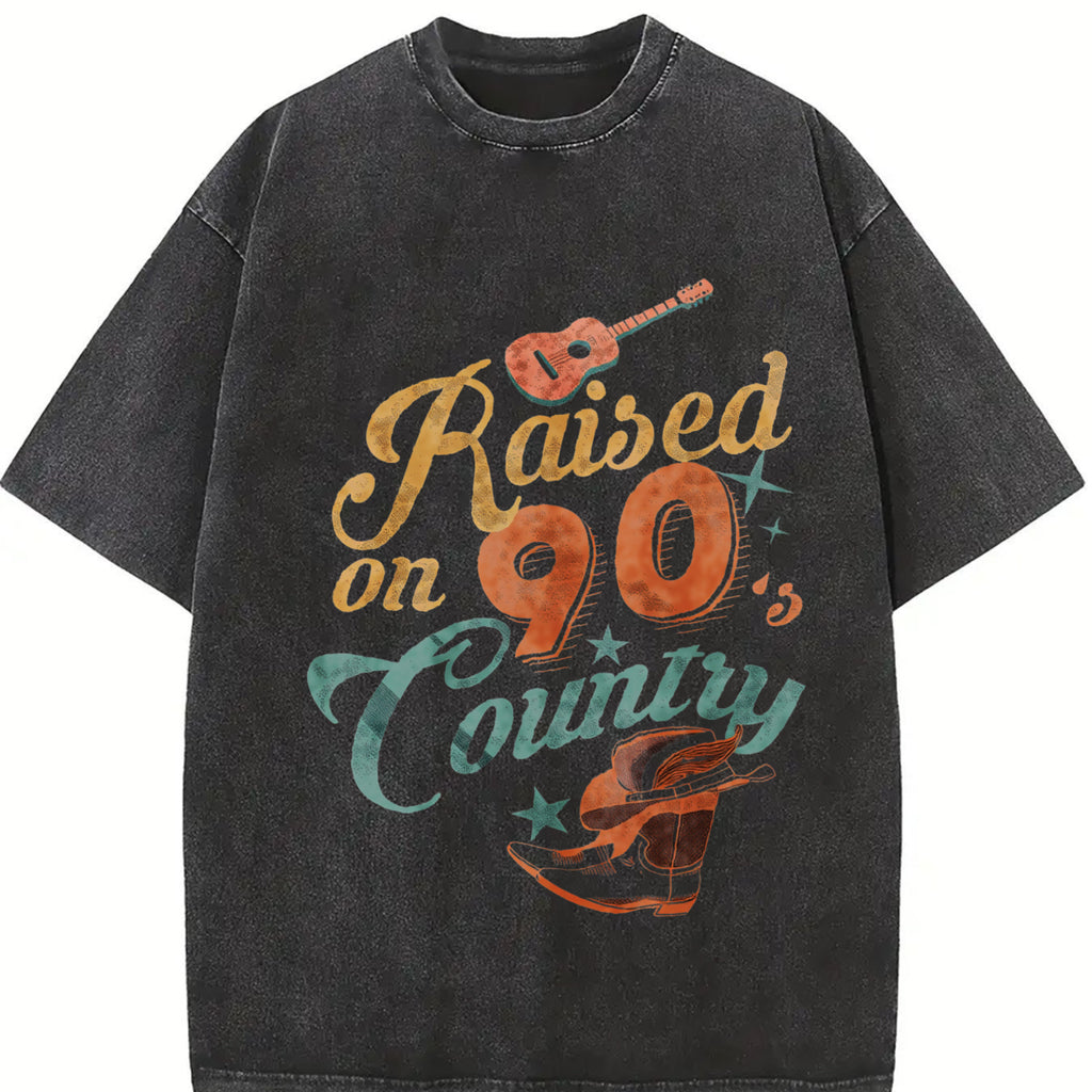 Raised on 90s Country Tshirt, Vintage 90s Country Tee, Western TShirt, Country Music Lover Shirt, Concert Tee, Festival