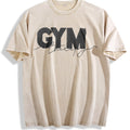 Gym Intention Script Vintage Washed T-Shirt - Beige