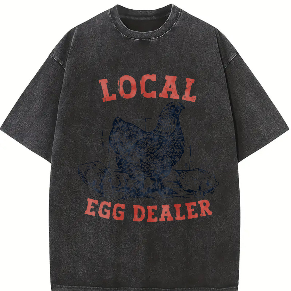 Women's Chicken Print Round Neck Tee, Casual Style Tee, Casual Short Sleeve T-shirt for Daily Wear, Ladies Sleepwear for All Seasons, Top
