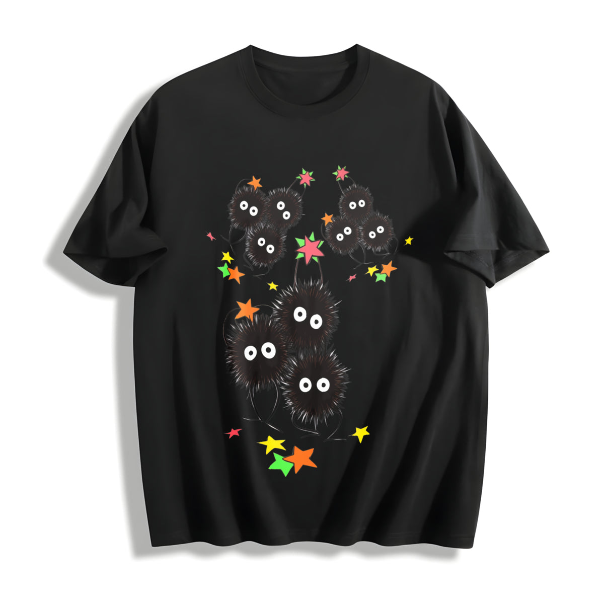Studio Ghibli Cotton T-Shirt - Black
