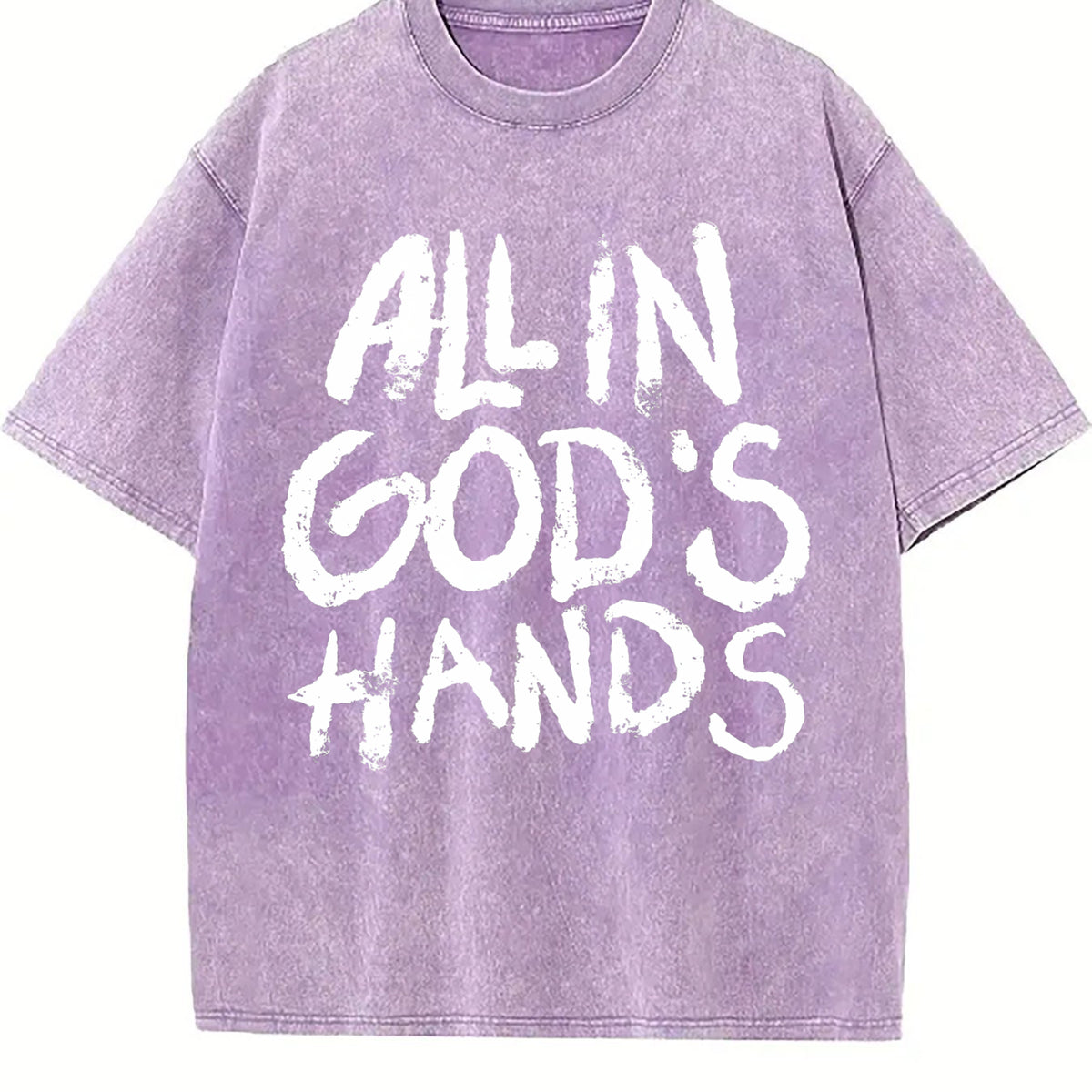 All In God's Hands Faith Vintage Washed T-Shirt - product view