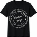 Text Cotton T-Shirt - Black