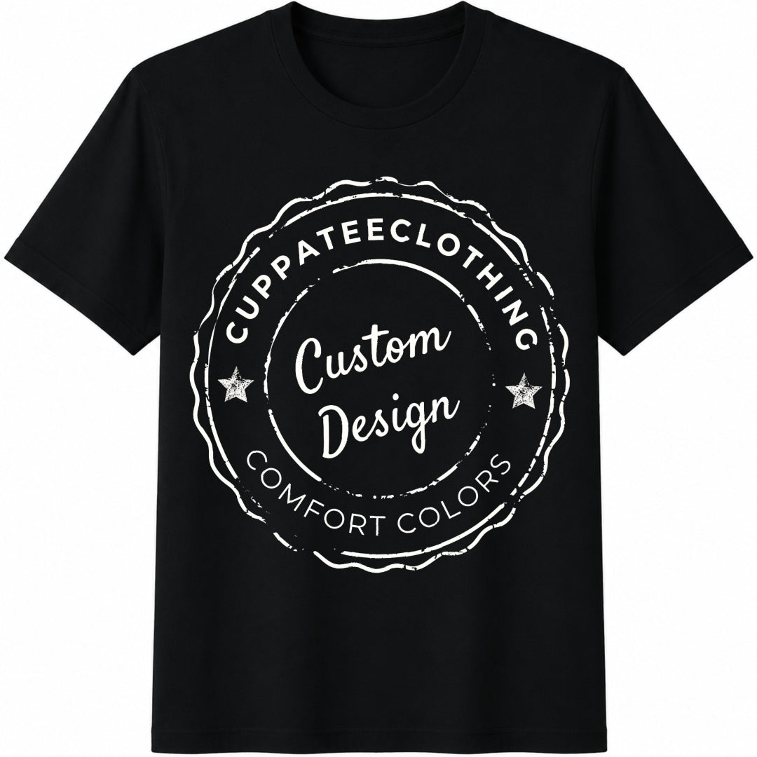 Text Cotton T-Shirt - Black