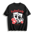 Feeling Lucky - Casino Elements : Finish Cotton T-Shirt - Black