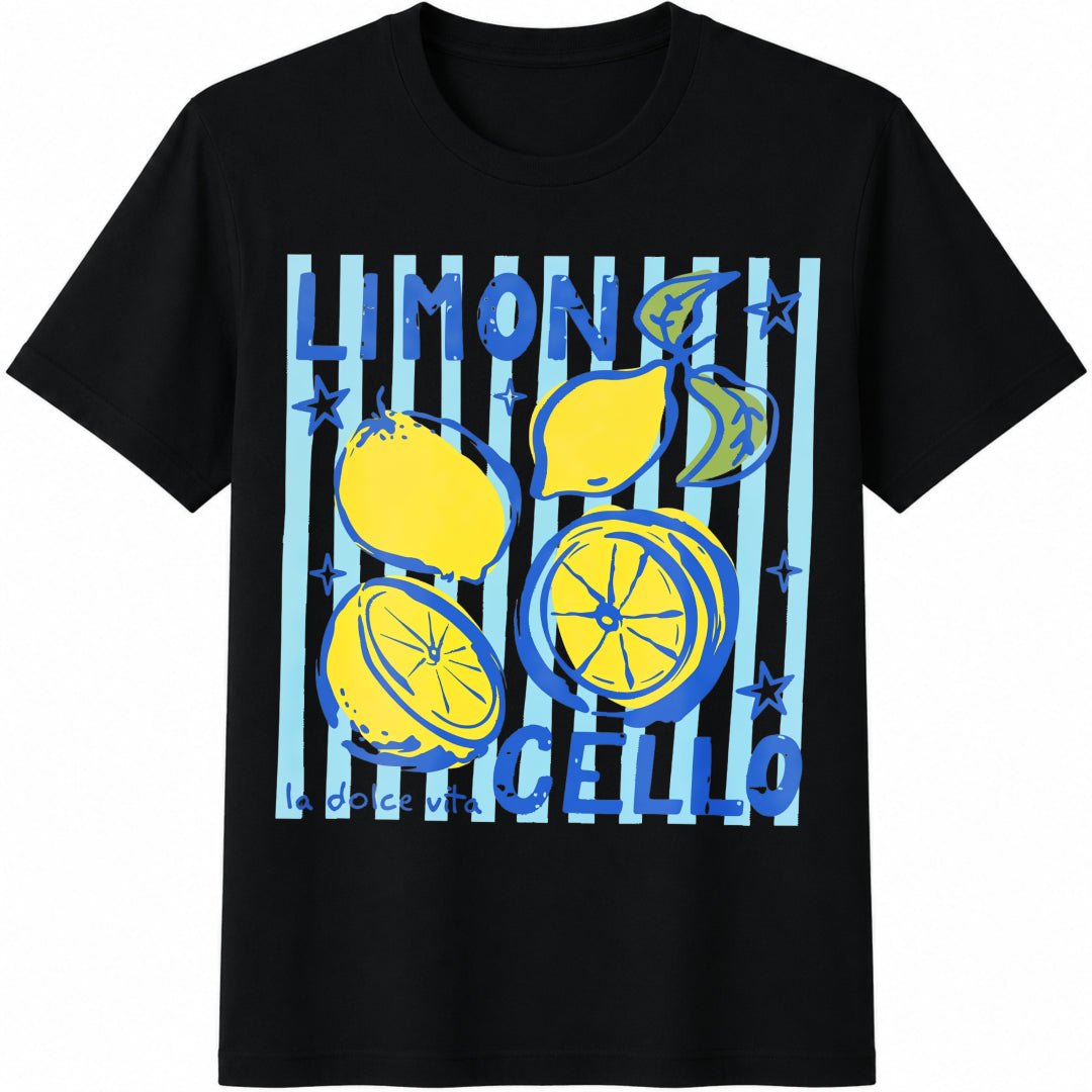 Limoncello Cotton T-Shirt - Black