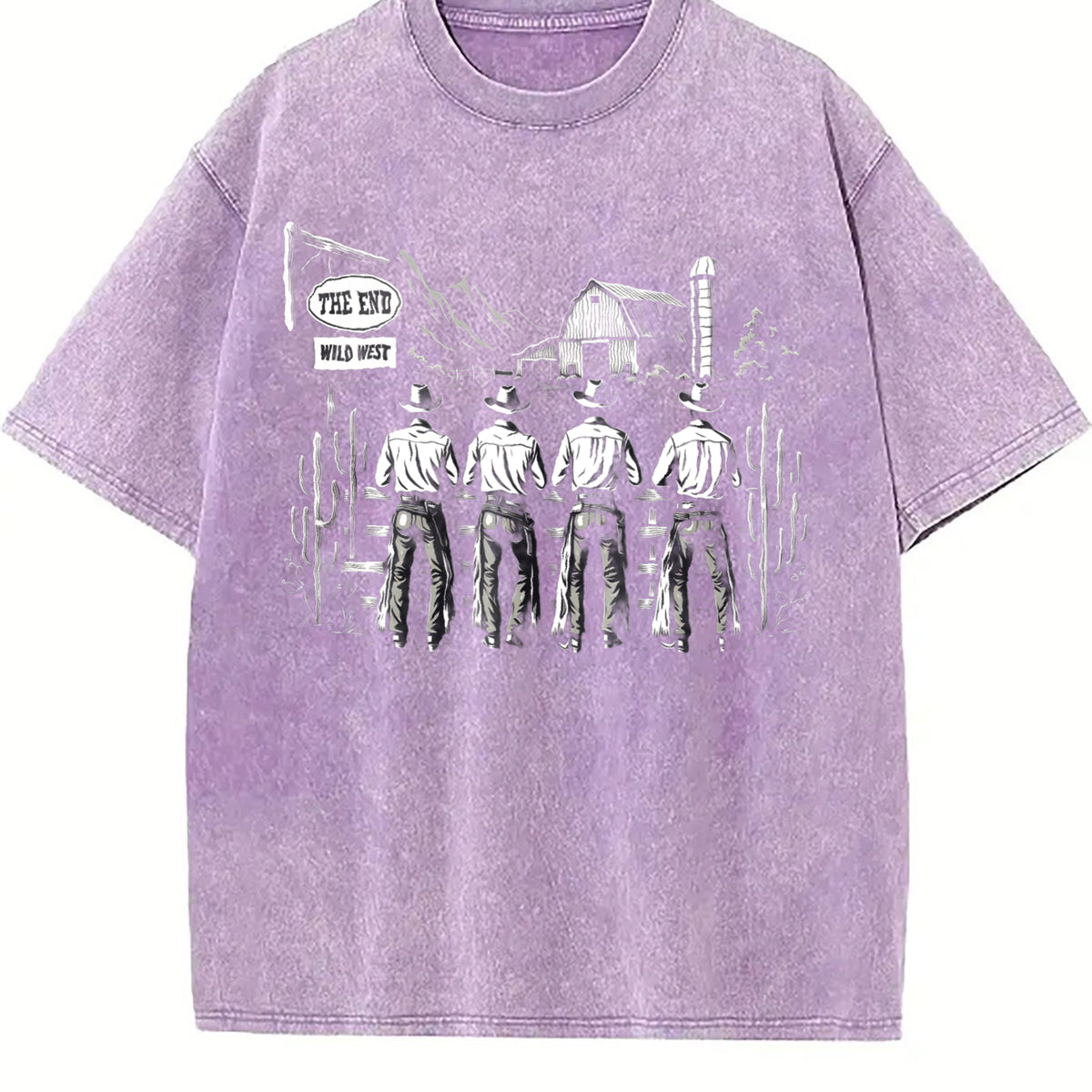 Western Cowboys Vintage Washed T-Shirt - product view