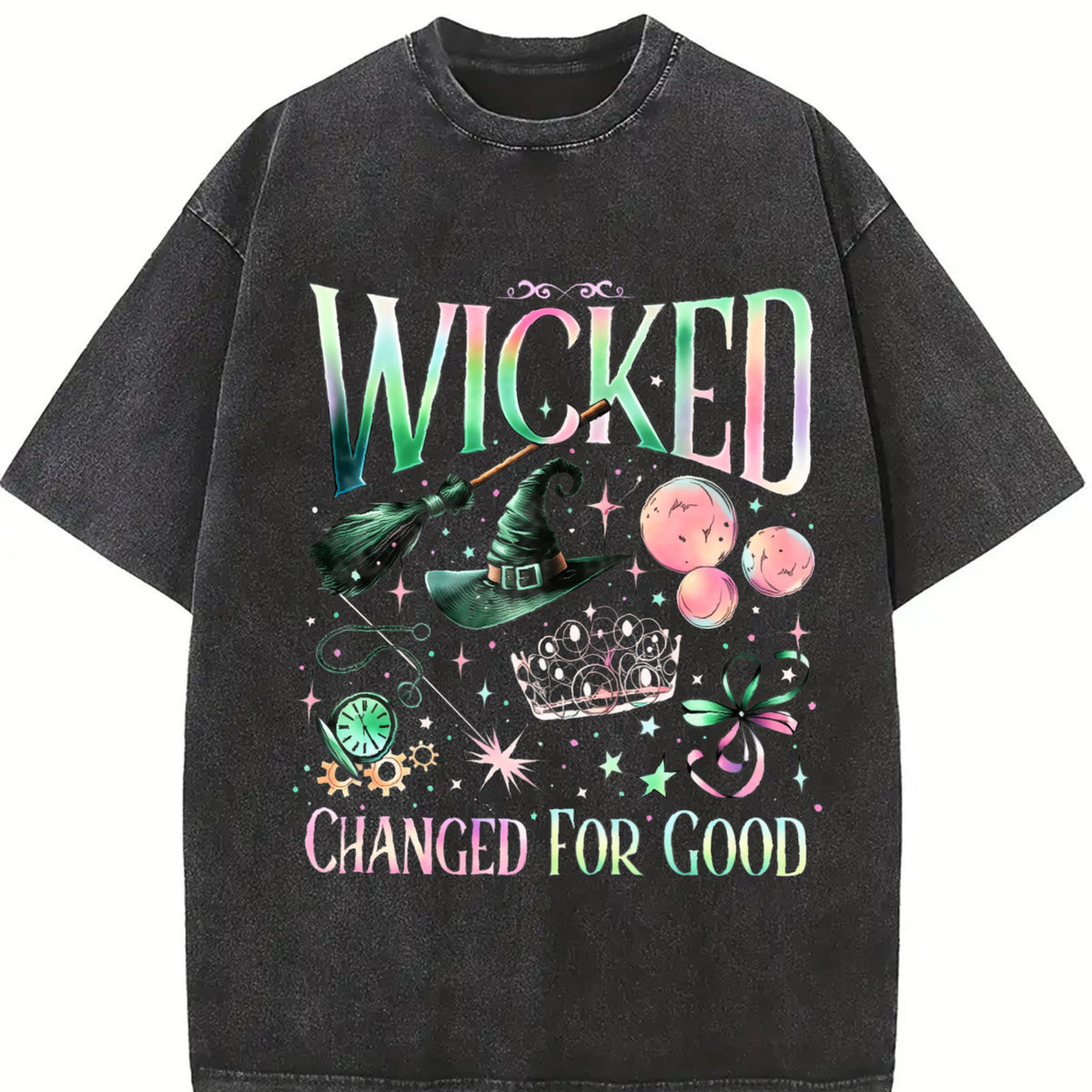 Wicked 2 Sided Shirt, Wizard Movie Fan Shirt, Wicked Changed For Good TShirt, Wicked The Musical Double Sided Tee