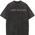 Comfort Colors I Need An Alani Shirt, Summer Drink Tee, Energy Drink ,Summer Vibes Shirt, Summer Vacation Gift, Alani Shirt,Trendy Shirt,Trendy Shirt, Women's Letter Print Short Sleeve Tee Womenswear