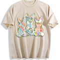 Brushstroke Vintage Washed T-Shirt - Beige