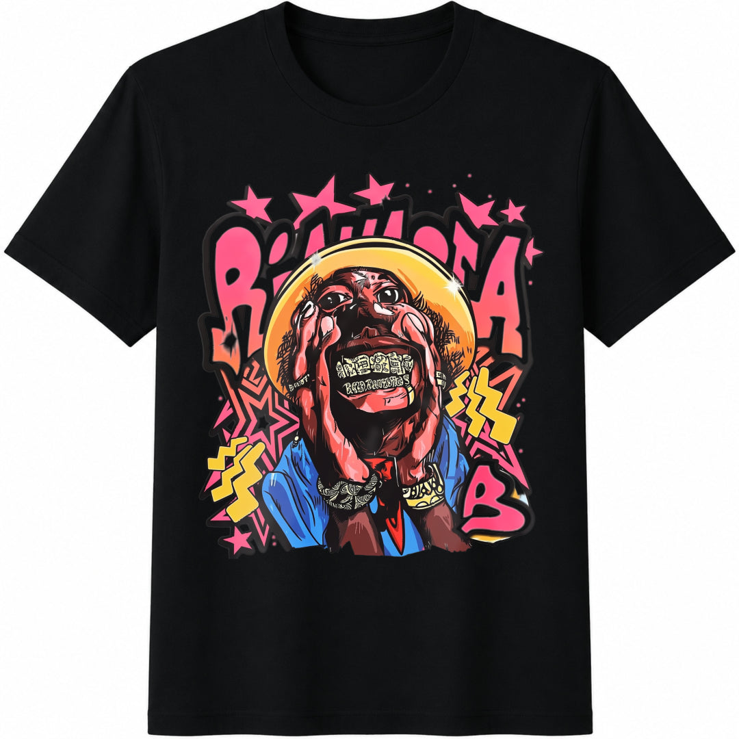 Manfinity Streetrush Short-sleeved Cotton T-Shirt - Black