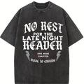 No Rest For The Late Night Reader Tshirt, Bookish Gift, Gift for Book Lover, Gift for Reader Shirt, Gift for Bookworm, One More Chapter Tee