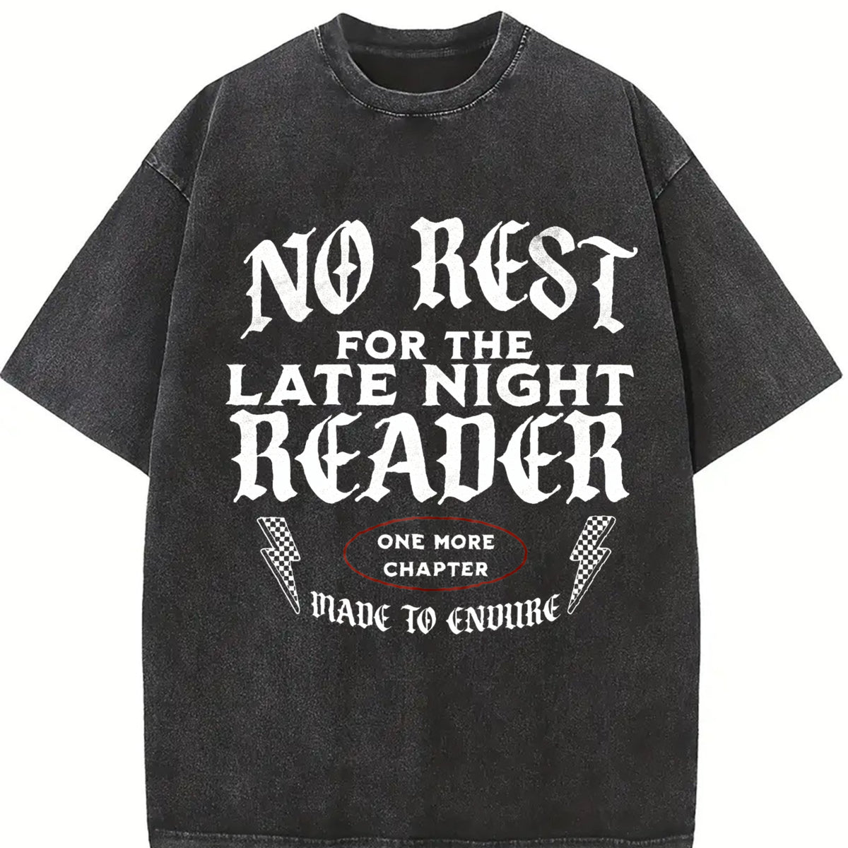 No Rest For The Late Night Reader Tshirt, Bookish Gift, Gift for Book Lover, Gift for Reader Shirt, Gift for Bookworm, One More Chapter Tee
