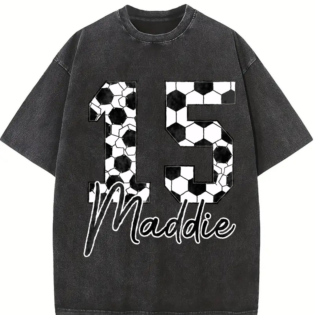 [ Sale Up To 65% ] Custom Soccer Shirt , Soccer Comfort Colors Personalized Soccer Cumber Shirt , Gift Fan Tee , Sport Mom Tee