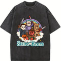 Funny Halloween Scary Care Scare Bears Tshirt, Horror Faces Movie Characters Shirt, Vintage Trendy Graphic Halloween Tee