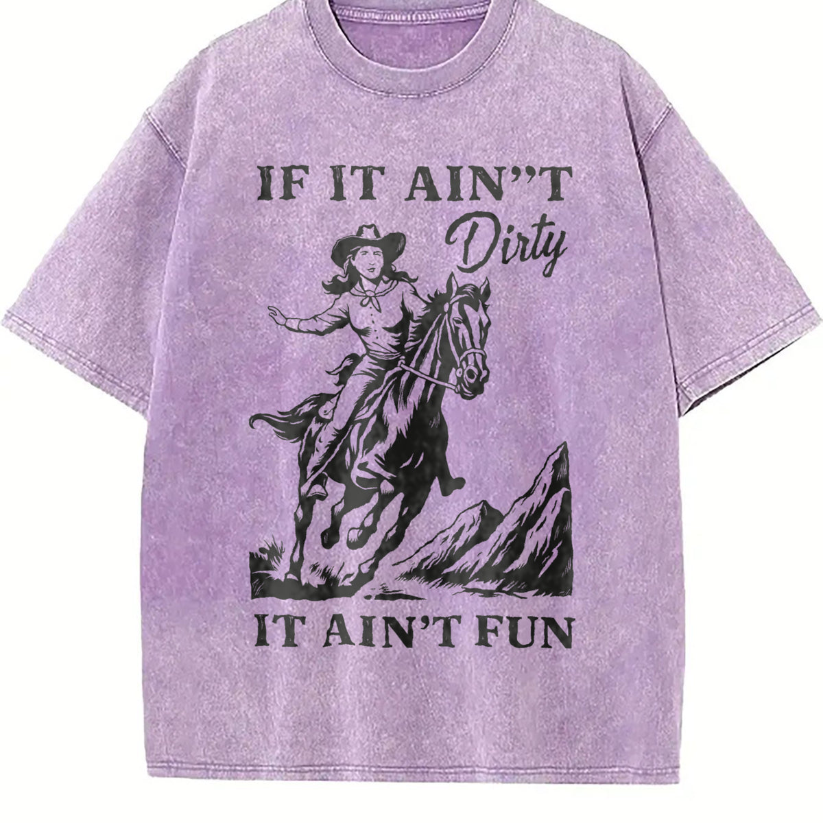 Western Cowgirl Vintage Washed T-Shirt - product view