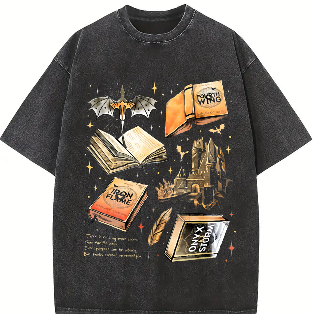 Comfort Colors Fourth Wing Series Shirt For Fans, War College T-Shirt, Dragon Rider Tee, Book Merch Gift